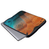 Wassertropfen auf Glasplatte Laptopschutzhülle (Vorne Knopf)