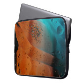 Wassertropfen auf Glasplatte Laptopschutzhülle (Vorderseite Links)