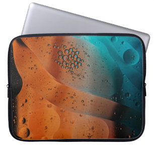 Wassertropfen auf Glasplatte Laptopschutzhülle