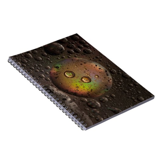 Wassertropfen auf Glasplatte Notizblock (Rechte Seite)