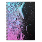 Wassertropfen auf Glasplatte Notizblock (Vorderseite)