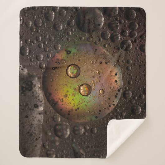 Wassertropfen auf Glasplatte Sherpadecke (Vorderseite)