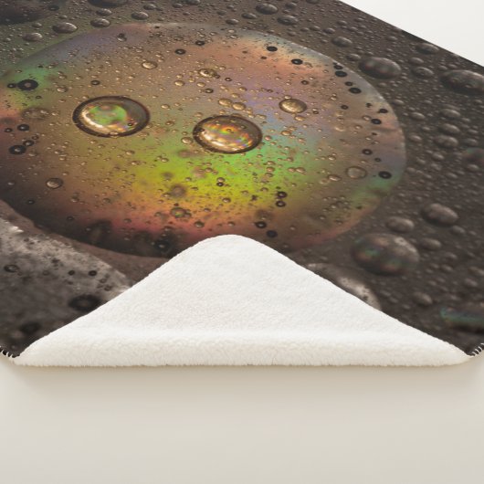 Wassertropfen auf Glasplatte Sherpadecke (3/4)