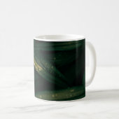 Wassertropfen auf grünem Blatt Kaffeetasse (VorderseiteRechts)