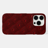 Wassertropfen auf Krimsonmetall Case-Mate iPhone Hülle (Rückseite (Horizontal))