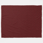 Wassertropfen auf Krimsonmetall Fleecedecke (Vorderseite (Horizontal))