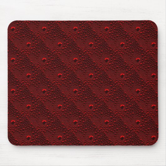 Wassertropfen auf Krimsonmetall Mousepad (Vorne)