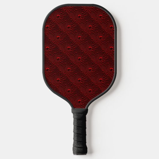Wassertropfen auf Krimsonmetall Pickleball Schläger (Vorderseite)
