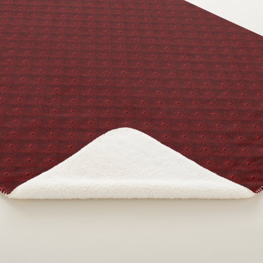 Wassertropfen auf Krimsonmetall Sherpadecke (3/4)