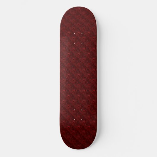 Wassertropfen auf Krimsonmetall Skateboard (Vorderseite)