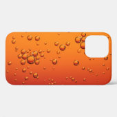 Wassertropfen auf orangefarbener Oberfläche Case-Mate iPhone Hülle (Rückseite (Horizontal))