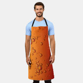 Wassertropfen auf orangefarbener Oberfläche Schürze (Getragen)