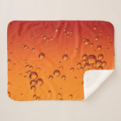 Wassertropfen auf orangefarbener Oberfläche Sherpadecke (Vorderseite (Horizontal))