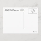 Wassertropfen auf Petalen Postkarte (Rückseite)