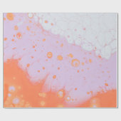 WASSERTROPFEN AUF ROTER OBERFLÄCHE GESCHENKPAPIER (Flach)