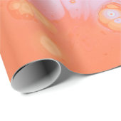 WASSERTROPFEN AUF ROTER OBERFLÄCHE GESCHENKPAPIER (Rolleneckpunkt)