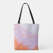 Wassertropfen auf roter Oberfläche Tasche (Rückseite)