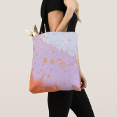 Wassertropfen auf roter Oberfläche Tasche (Von Nahem)