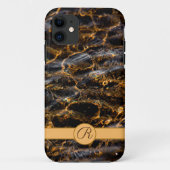 Wassertropfen auf Sand-Monogramm-Iphone-Fälle Case-Mate iPhone Hülle (Rückseite)