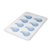 Wassertropfen Bath Mat Badematte (Schrägansicht)