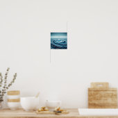 Wassertropfen bei langsamer Bewegung Poster (Küche)