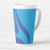 Wassertropfen-Design auf weißer Tasse (Rechte Ecke)