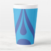 Wassertropfen-Design auf weißer Tasse (Vorderseite)