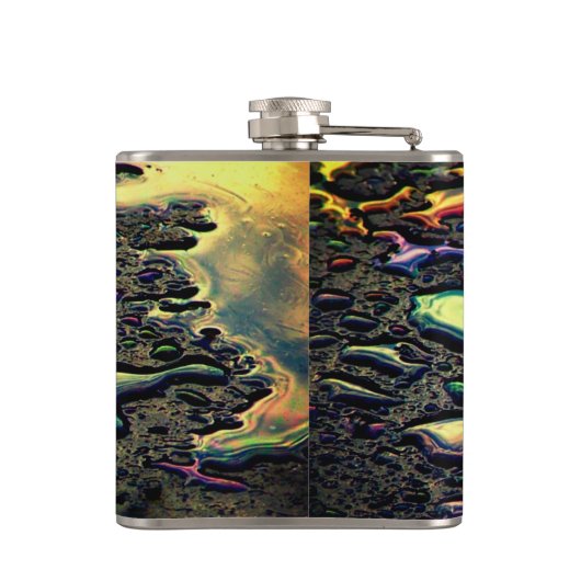 Wassertropfen Flachmann (Rückseite)