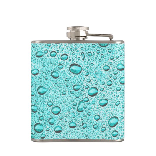 Wassertropfen Flachmann (Rückseite)