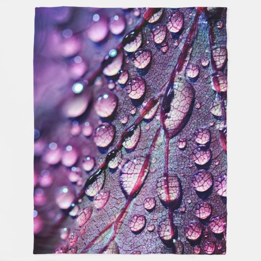 Wassertropfen Fleecedecke (Vorderseite)