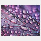 Wassertropfen Fleecedecke (Vorderseite (Horizontal))