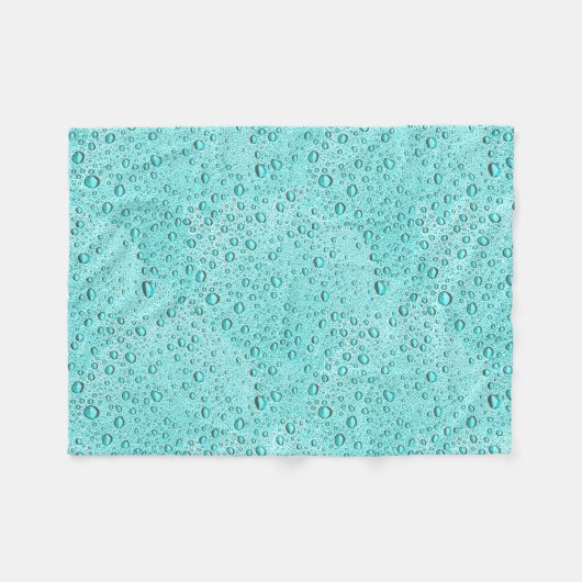 Wassertropfen Fleecedecke (Vorderseite (Horizontal))