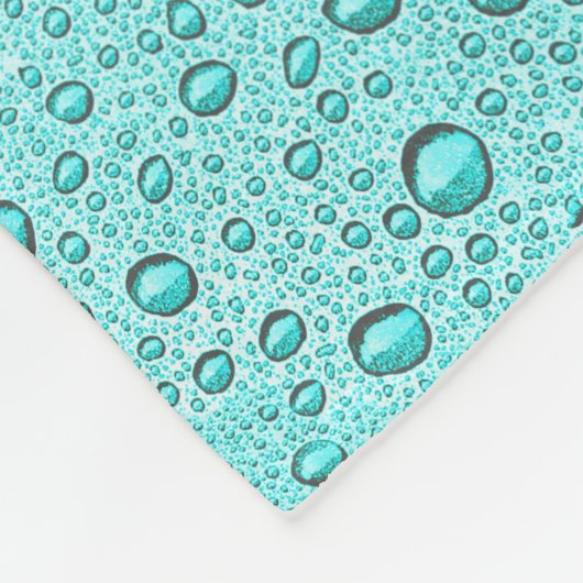 Wassertropfen Fleecedecke (Ecke)