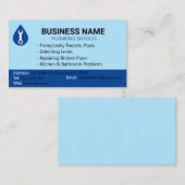 Wassertropfen Form Plumping Visitenkarte (Vorne/Hinten)