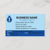 Wassertropfen Form Plumping Visitenkarte (Vorderseite)