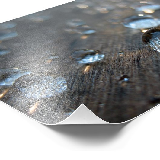 Wassertropfen Fotodruck (Ecke)