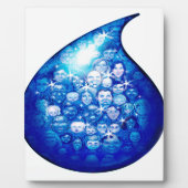 Wassertropfen Fotoplatte (Vorderseite)