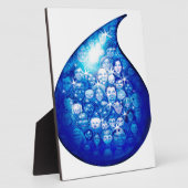 Wassertropfen Fotoplatte (Seite)