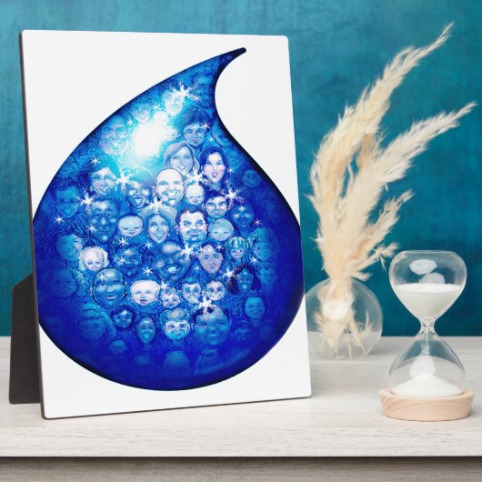 Wassertropfen Fotoplatte (Seite)