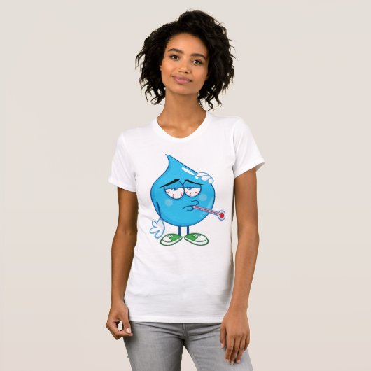 Wassertropfen Frauen T - Shirt (Vorne ganz)
