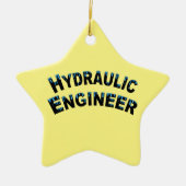 Wassertropfen für hydraulische Ingenieure Keramik Ornament (Vorne)