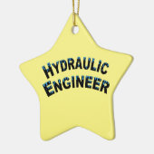 Wassertropfen für hydraulische Ingenieure Keramik Ornament (Links)