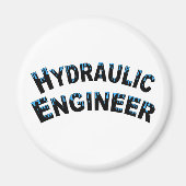 Wassertropfen für hydraulische Ingenieure Magnet (Vorne)