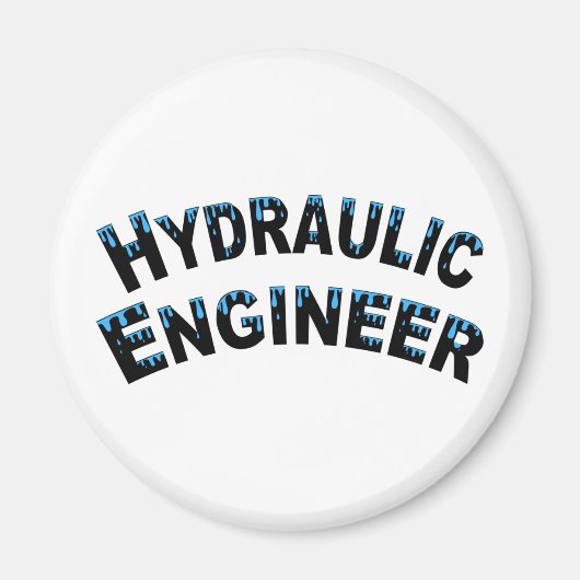 Wassertropfen für hydraulische Ingenieure Magnet (Vorne)