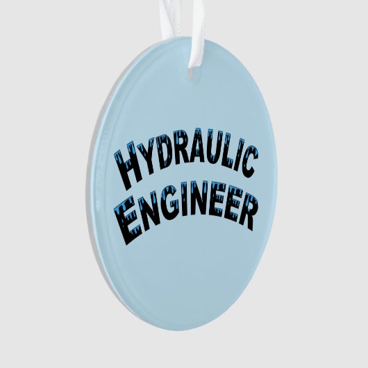 Wassertropfen für hydraulische Ingenieure Ornament (Vorderseite)