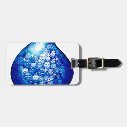 Wassertropfen Gepäckanhänger (Vorderseite horizontal)