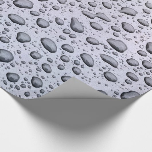 Wassertropfen Geschenkpapier (Ecke)