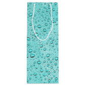 Wassertropfen Geschenktüte Für Weinflaschen (Rückseite)