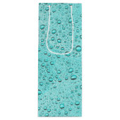 Wassertropfen Geschenktüte Für Weinflaschen (Vorderseite)