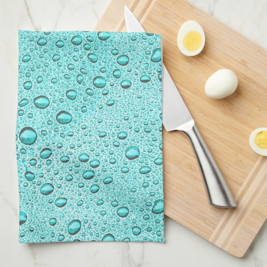 Wassertropfen Geschirrtuch (Viertel Falte)